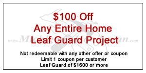 $100 off Leaf Guard of $1600 or more.